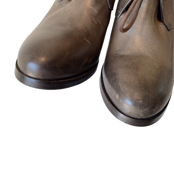 CORDANI ITALIAN LEATHER LACE-UP BROWN BOOTIES - Picture 11 of 15